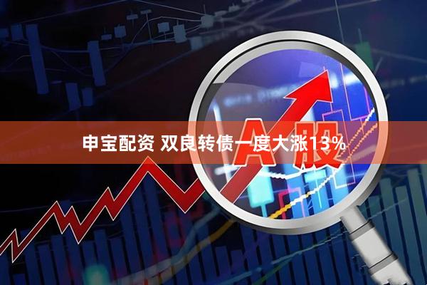 申宝配资 双良转债一度大涨13%